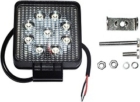 Töötuli / LED / 27W / 1800lm / 9x3W / Kitsas, kandiline